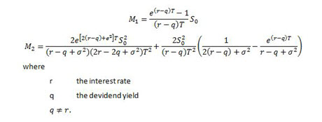 Equity Asian option valuation moment match approach in FinPricing