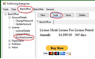 How to purchage or renew license in FinPricing